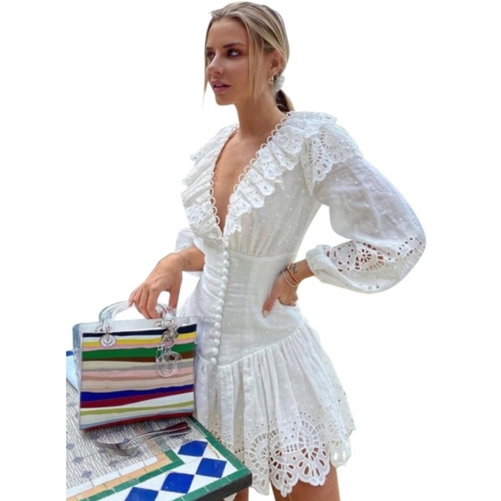 NWT Zimmermann Bellitude Scallop Short Dress